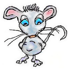 Little mouse Squeaks - illustration from the free children's picture book 'Did you hear a squeak?'
