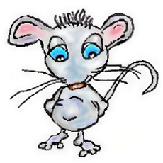 Little mouse Squeaks - illustration from the free children's picture book 'Did you hear a squeak?'